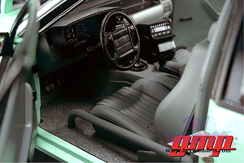 GMP - Ford Mustang United States Border Patrol SSP (1988, 1/18 scale diecast model car, Turquoise w/White) 18845