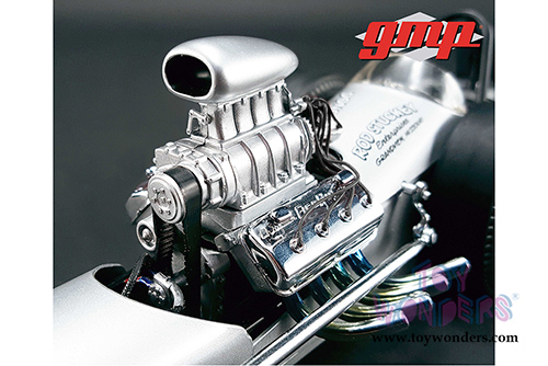 GMP - "The Chizler V" Vintage Dragster (1/18 scale diecast model car, Silver) 18847