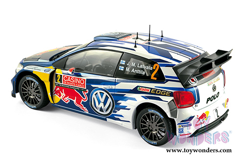 Norev - Volkswagen Polo R WRC #2 - Rallye Monte Carlo 2015 - Latvala / Anttila (2015, 1/18 scale diecast model car, Blue) 188478