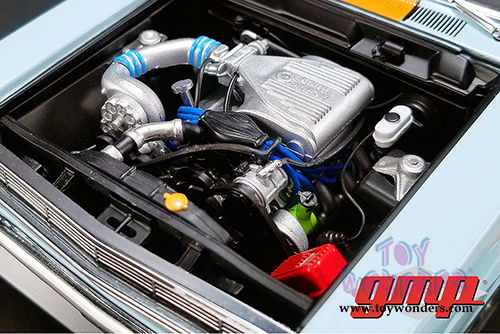 GMP - Ford Fairlane #66 Gulf Oil Street Fighter Hardtop (1967, 1/18 scale diecast model car, Blue w/Orange) 18858