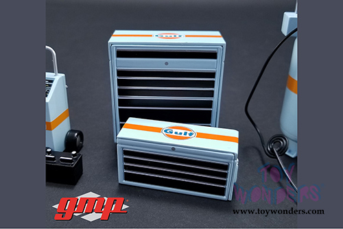 GMP - Gulf Oil Shop Tool Set 1 (1:18 Scale, Light Blue/Orange) 18872