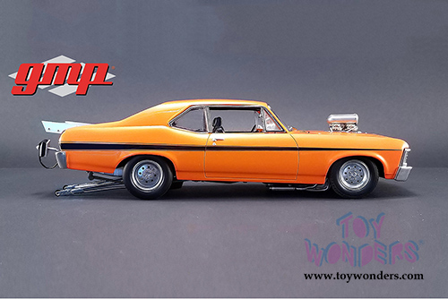 GMP - 1320 Drag Kings | Chevrolet&reg; Nova&trade; Hard Top (1968, 1/18 scale diecast model car, Orange) 18873