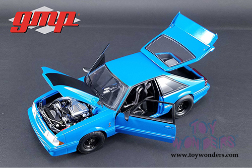 GMP - 1320 Drag Kings | Ford Mustang King Snake Hard Top (1993, 1/18 scale diecast model car, Grabber Blue) 18881