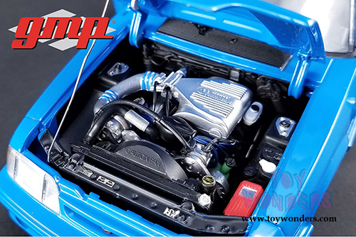 GMP - 1320 Drag Kings | Ford Mustang King Snake Hard Top (1993, 1/18 scale diecast model car, Grabber Blue) 18881