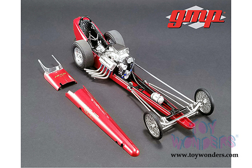 GMP - Tommy Ivo's "Barnstormer" Valvoline Vintage Dragster (1/18 scale diecast model car, Red) 18891