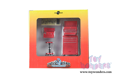 Motorhead Miniatures - Tire Brigade 4 Piece Tool Set (1/18 scale, Red) 189