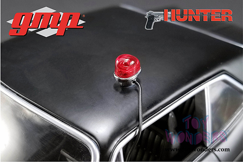 GMP - "Hunter" Chevrolet&reg; Nova&trade; Police Hardtop (1971, 1/18 scale diecast model car, Matte Black) 18903