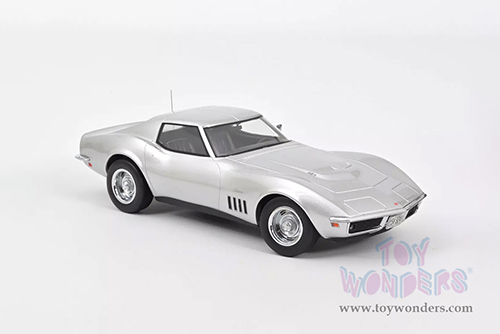 Norev - Chevrolet&reg; Corvette Coupe (1969, 1/18 scale diecast model car, Silver) 189032