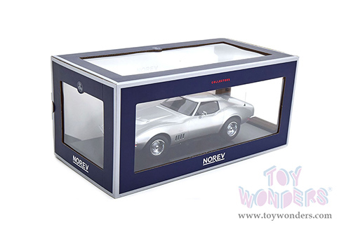 Norev - Chevrolet&reg; Corvette Coupe (1969, 1/18 scale diecast model car, Silver) 189032