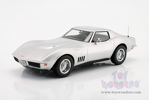 Norev - Chevrolet&reg; Corvette Coupe (1969, 1/18 scale diecast model car, Silver) 189032