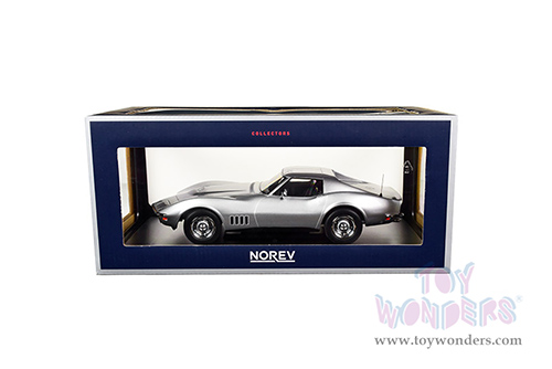 Norev - Chevrolet&reg; Corvette Coupe (1969, 1/18 scale diecast model car, Silver) 189032