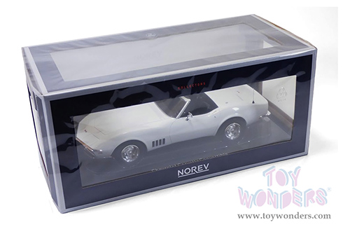 Norev - Chevrolet® Corvette Convertible (1969, 1/18 scale diecast model car, White) 189038