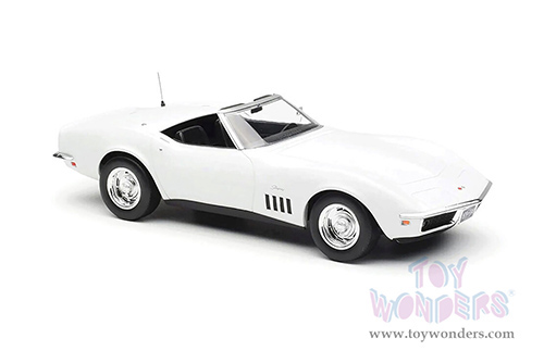 Norev - Chevrolet® Corvette Convertible (1969, 1/18 scale diecast model car, White) 189038
