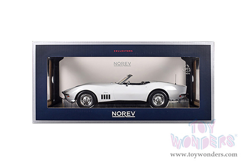 Norev - Chevrolet® Corvette Convertible (1969, 1/18 scale diecast model car, White) 189038