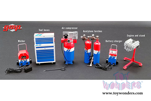 GMP - Shop Tool Set #1 - Brock Racing Enterprises (BRE) (6 pc. set, 1:18 Scale) 18905