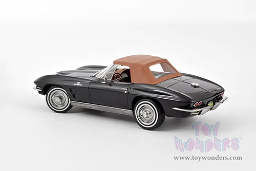 Norev - Chevrolet&reg; Corvette Stingray Cabriolet (1963, 1/18 scale diecast model car, Black) 189055