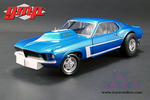 GMP - Ford Mustang Gasser - The Boss Hardtop (1969, 1/18 scale diecast model car, Blue) 18913