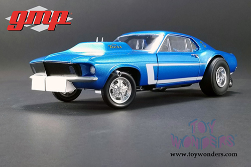 GMP - Ford Mustang Gasser - The Boss Hardtop (1969, 1/18 scale diecast model car, Blue) 18913