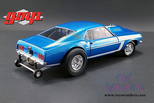 GMP - Ford Mustang Gasser - The Boss Hardtop (1969, 1/18 scale diecast model car, Blue) 18913