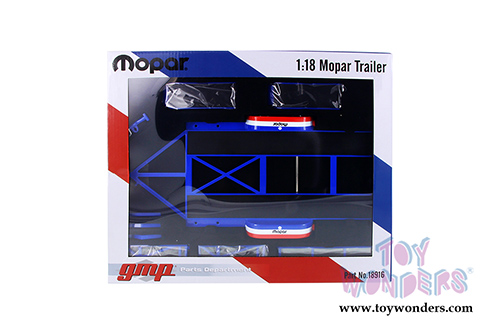 GMP - Tandem Car Trailer - MOPAR (1/18 scale diecast model, Blue) 18916