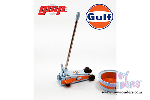 GMP - Gulf Oil Shop Tool Set 2 (1:18 Scale, Light Blue/Orange) 18942