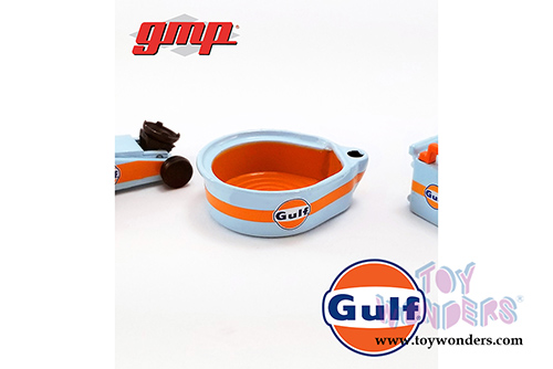 GMP - Gulf Oil Shop Tool Set 2 (1:18 Scale, Light Blue/Orange) 18942
