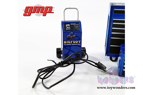 GMP - Bigfoot&reg; #1 The Original Monster Truck Shop Tool Set 1 (1:18 Scale, Blue) 18943