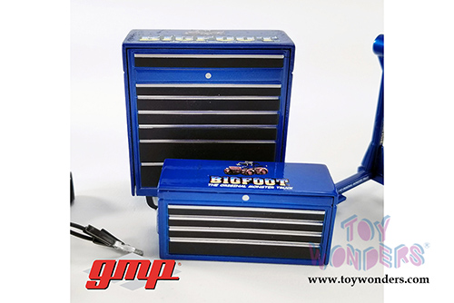 GMP - Bigfoot&reg; #1 The Original Monster Truck Shop Tool Set 1 (1:18 Scale, Blue) 18943
