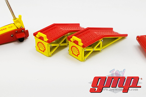 18950 Greenlight GMP Shop Tool Set #2 Shell Oil diecast diorama accessories