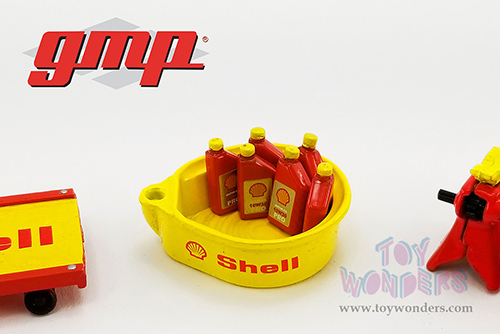 18950 Greenlight GMP Shop Tool Set #2 Shell Oil diecast diorama accessories