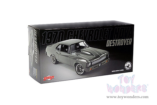 GMP - Chevrolet&reg; Nova&trade; Destroyer Street Fighter Hardtop (1970, 1/18 scale diecast model car, Dark Gray) 18957