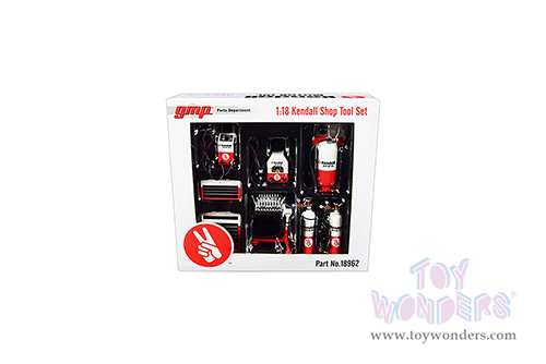 18962 GMP Greenlight Kendall Motor Oil Shop Tool Set model diecast car accessories
