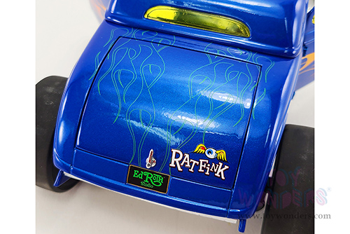 Acme - Rat Fink Hot Rod Blown Altered Coupe (1934, 1/18 scale diecast model car, Blue) 18965