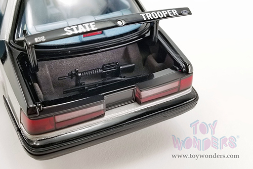 GMP - Ford Mustang 5.0 SSP - North Carolina Highway Patrol State Trooper (1993, 1/18 scale diecast model car, Black/Silver) 18976