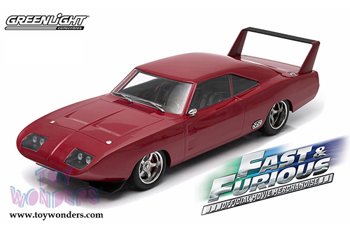 Greenlight - Artisan Fast & Furious - Dodge Charger Daytona Hard Top (1969, 1/18 scale diecast model car, Red) 19003