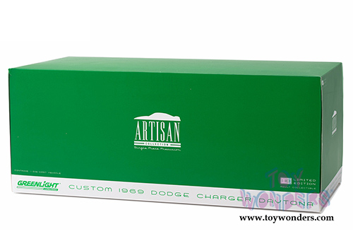 Greenlight - Artisan Dodge Charger Daytona Hardtop (1969, 1/18 scale diecast model car, Orange) 19004