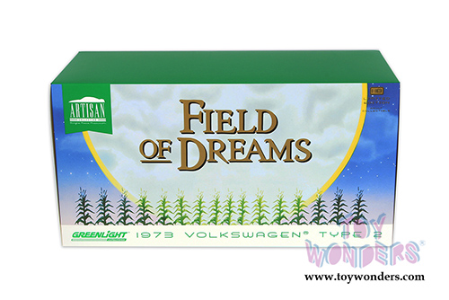 Greenlight - Artisan Field of Dreams Volkswagen Type 2 Bus (1973, 1/18 scale diecast model car, Red) 19010
