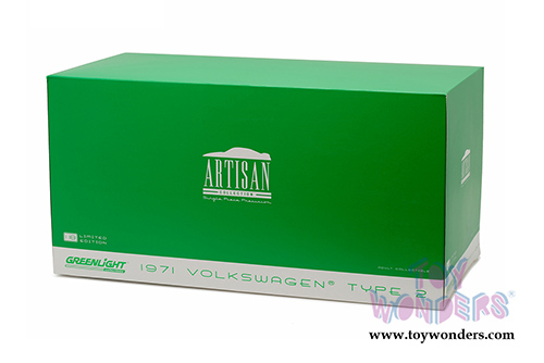 Greenlight - Artisan Volkswagen Type 2 Bus (1971, 1/18 scale diecast model car, Beige) 19012