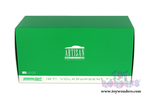 Greenlight - Artisan Volkswagen Type 2 Bus (1971, 1/18 scale diecast model car, Beige) 19012