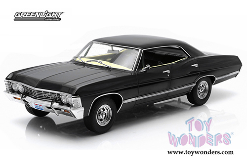 Greenlight - Artisan Supernatural (TV Series 2005) - Chevrolet Impala Sport Hard Top (1967, 1/18 scale diecast model car, Black) 19014