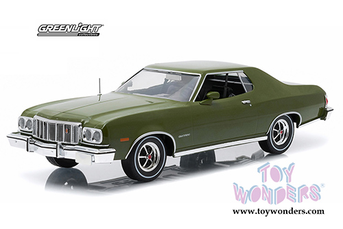 Greenlight - Artisan Ford Gran Torino Hardtop (1976, 1/18 scale diecast model car, Green) 19018