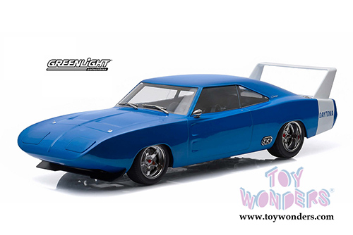 Greenlight - Artisan Custom Dodge Charger Daytona Hardtop (1969, 1/18 scale diecast model car, Blue) 19019