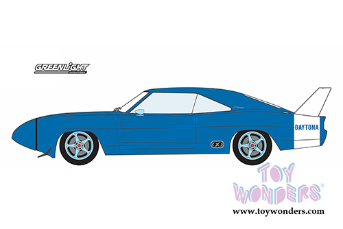 Greenlight - Artisan Custom Dodge Charger Daytona Hardtop (1969, 1/18 scale diecast model car, Blue) 19019