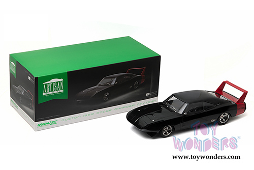 Greenlight - Artisan Custom Dodge Charger Daytona Hardtop (1969, 1/18 scale diecast model car, Black) 19020