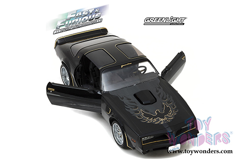 Greenlight - Artisan Fast & Furious - Tego's Pontiac Firebird Trans Am (1978, 1/18 scale diecast model car, Black) 19026