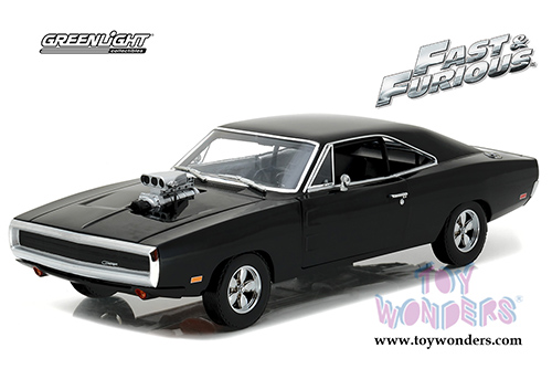 Greenlight - Artisan Fast & Furious - Dom's Dodge Charger T-Top (1970, 1/18 scale diecast model car, Black) 19027