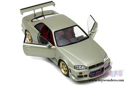 Greenlight - Artisan Nissan Skyline GT-R R34 Hardtop (1999, 1/18 scale diecast model car, Millennium Jade) 19033