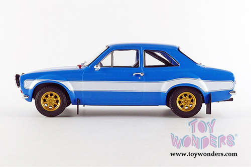 Greenlight Fast & Furious - Brian's Ford Escort RS2000 MKI Hardtop (1974, 1/18 scale diecast model car, Blue) 19038