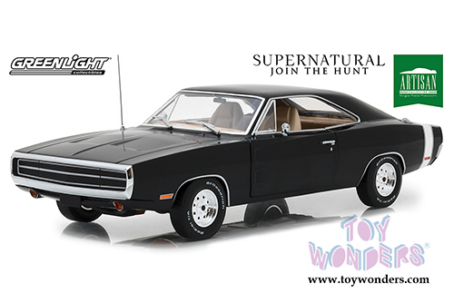 Greenlight - Artisan Supernatural (TV Series 2005) | Dodge Charger Hardtop (1970, 1/18 scale diecast model car, Black) 19046