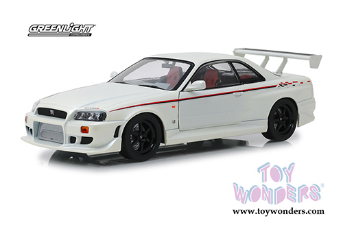 Greenlight - Artisan Nissan Skyline GT-R R34 Hardtop (1999, 1/18 scale diecast model car, Pearl White) 19049